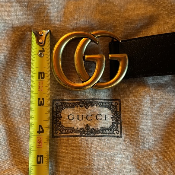 Gucci 38mm double G leather belt authentic - Picture 5 of 5